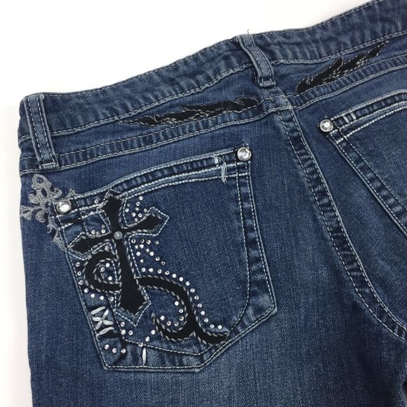 Ultra Low Rise ROCK 47 Wrangler Jeans Boot Cut 29 waist 31 length - Picture 4 of 6